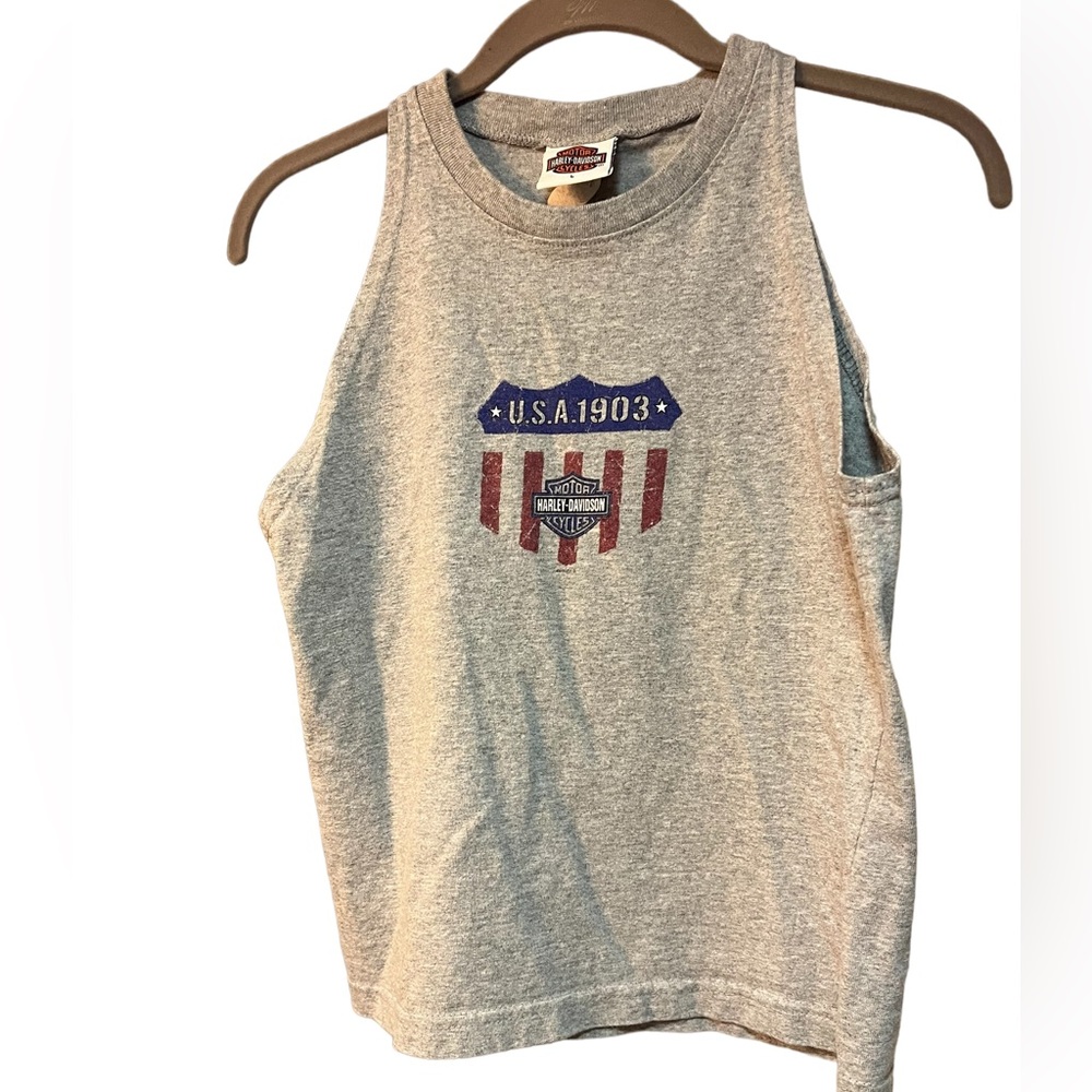 Harley Davidson Grey USA 1903 Razor Cut Top